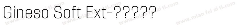 Gineso Soft Ext字体转换